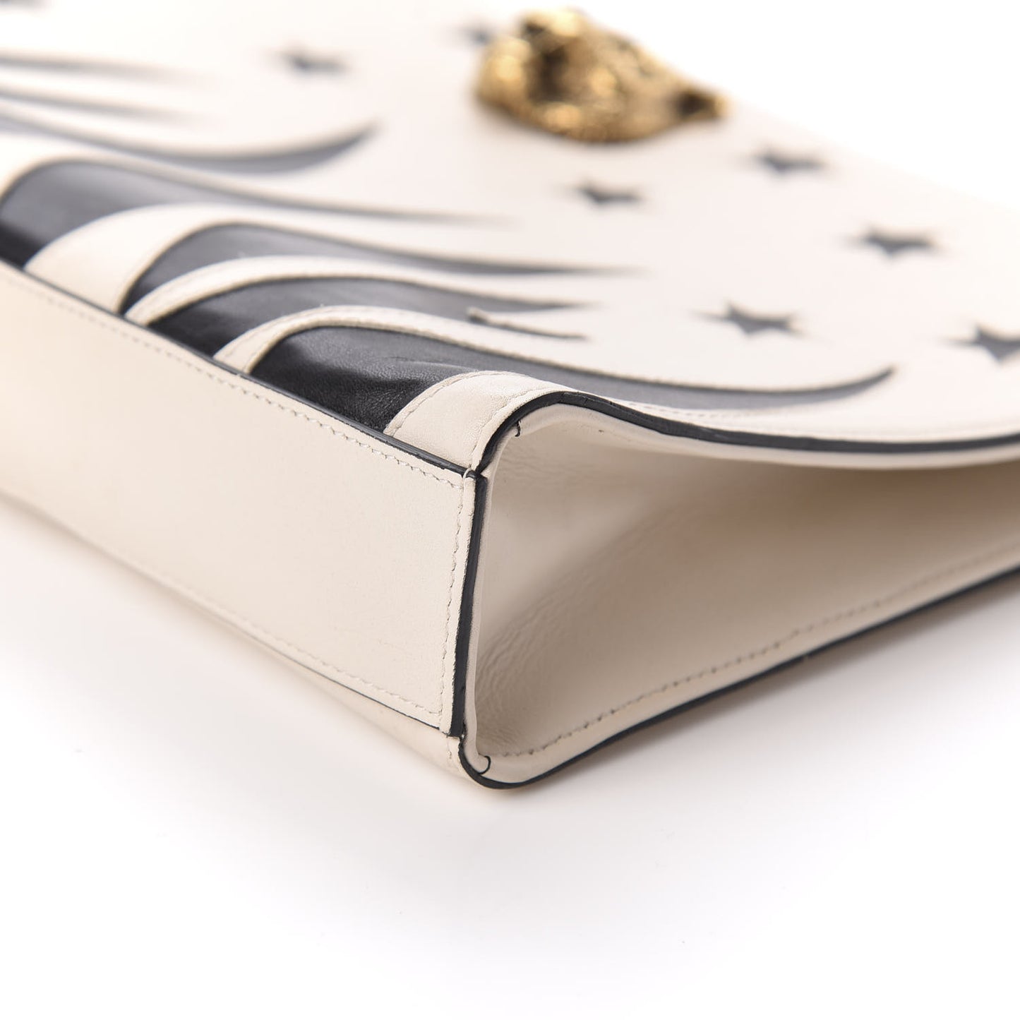 Calfskin Animalier Clutch White