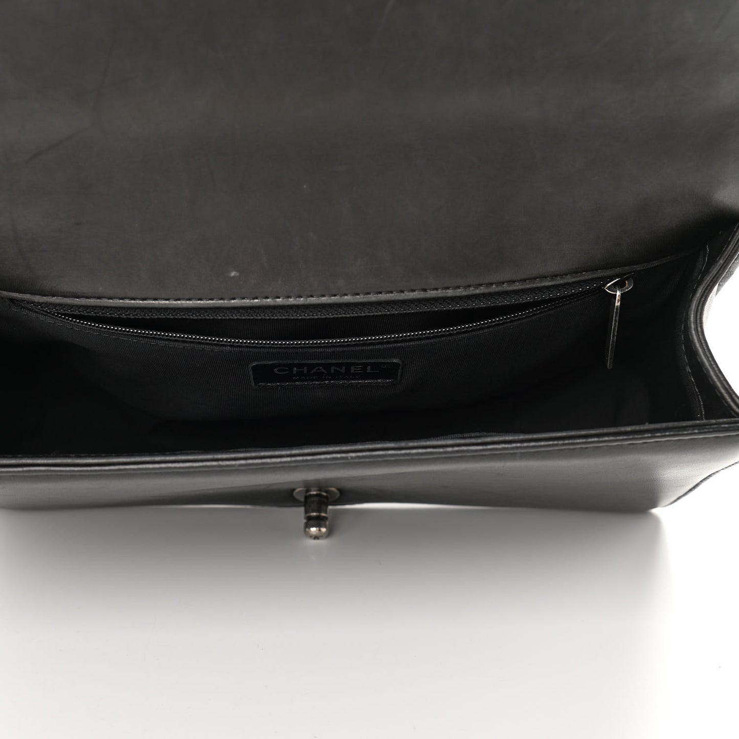 Lambskin Quilted New Medium Boy Flap Black