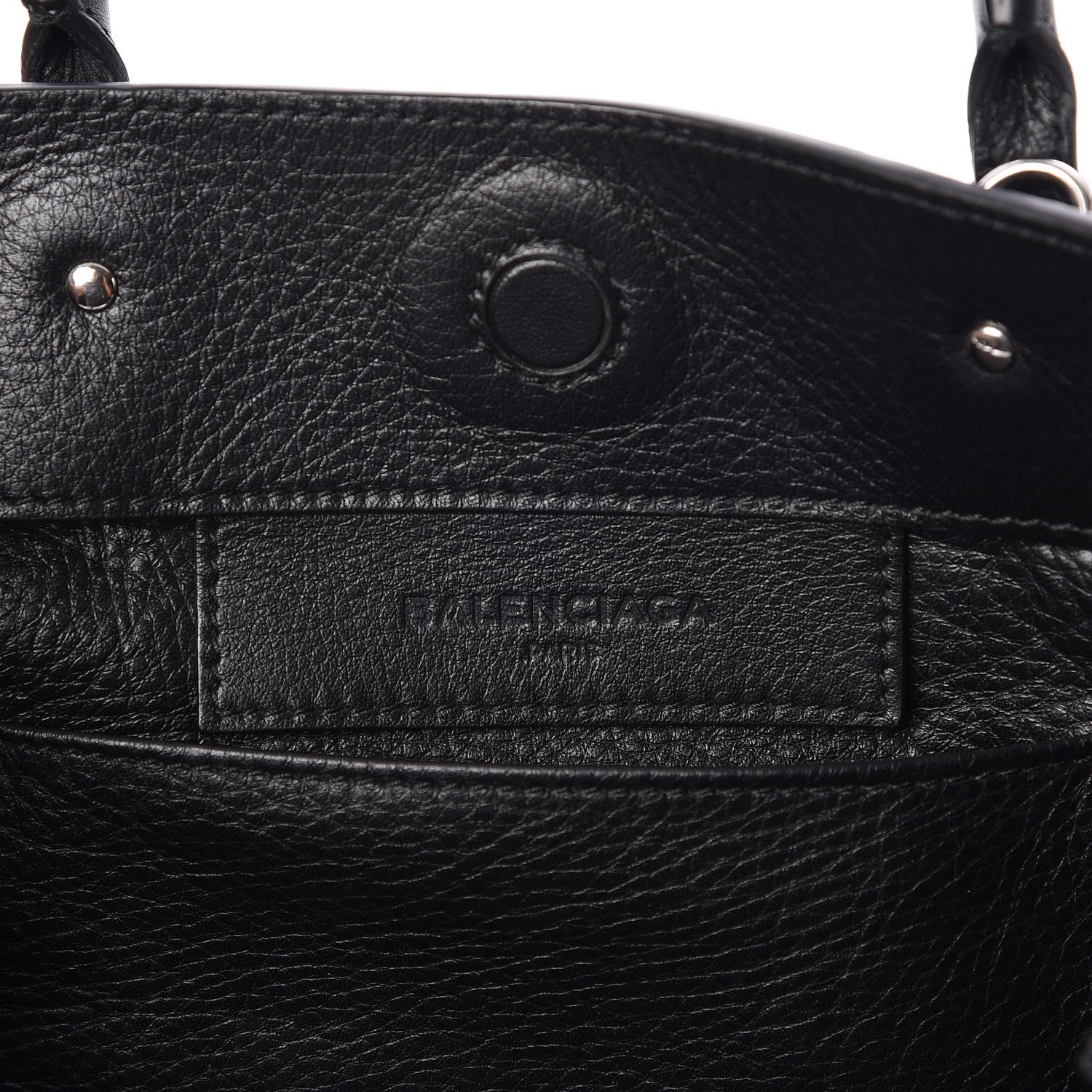 Balenciaga Veau Papier A6 Zip Around Tote Black 6 of 7