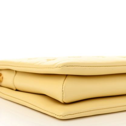 Louis Vuitton Lambskin Embossed Monogram Coussin PM Yellow 8 of 10
