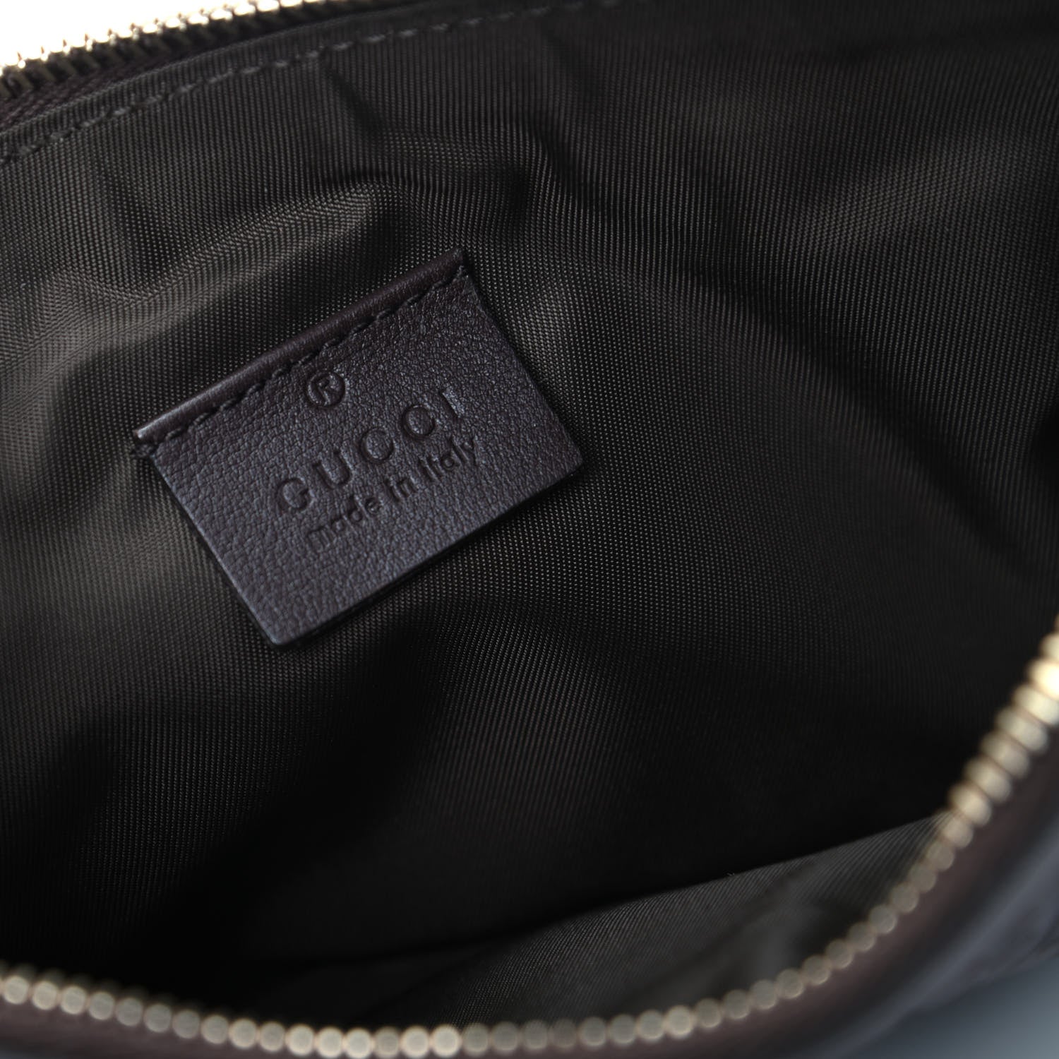 Gucci Guccissima Signature New Britt Wristlet Chocolate 6 of 7
