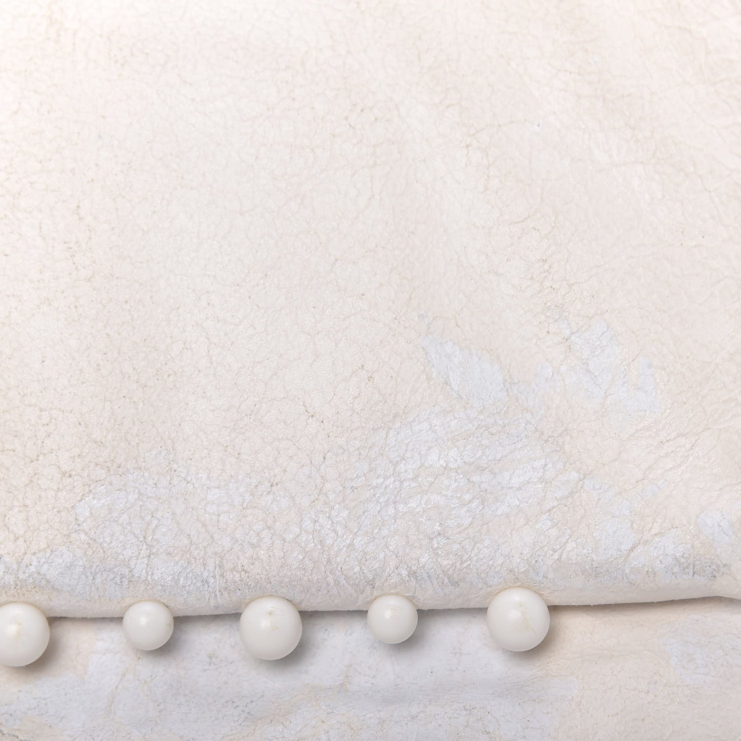 Lambskin Quilted Pearl Medium Sugar Flap Shoulder Bag White