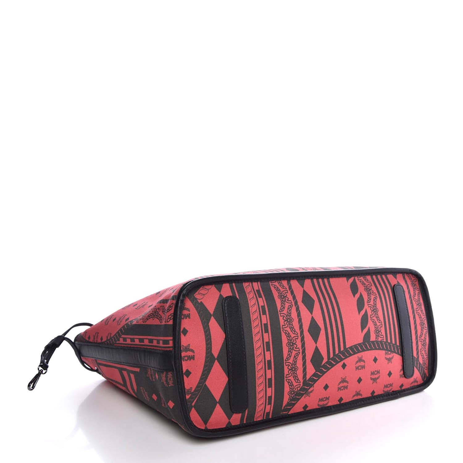 MCM Visetos Medium Reversible Shopper Tote Ruby Red 8 of 12