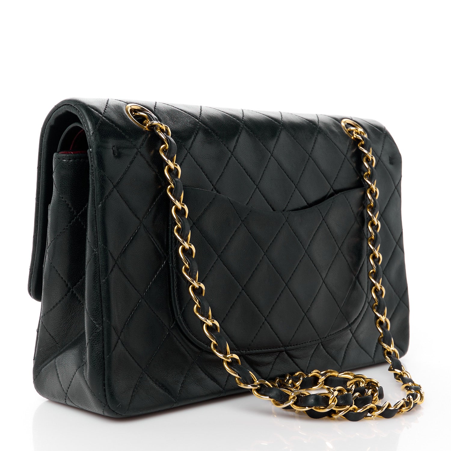 Chanel Lambskin Quilted Medium Double Flap Black 3 of 12