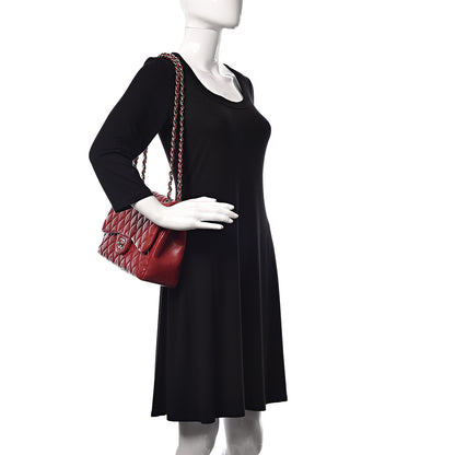 Chanel Caviar Quilted Jumbo Double Flap Red 2 of 12