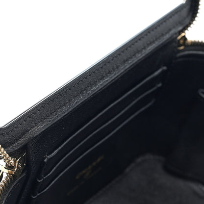 Chanel Lambskin Quilted Enamel Coco Casino Small Vanity Case With Chain Black 8 of 11