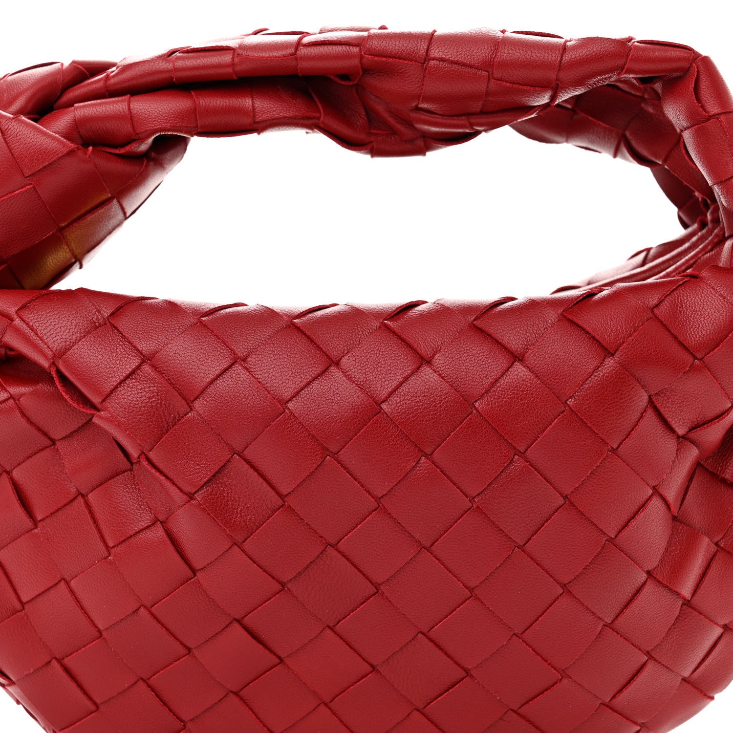 Bottega Veneta Nappa Intrecciato Mini Jodie Dark Red 8 of 10