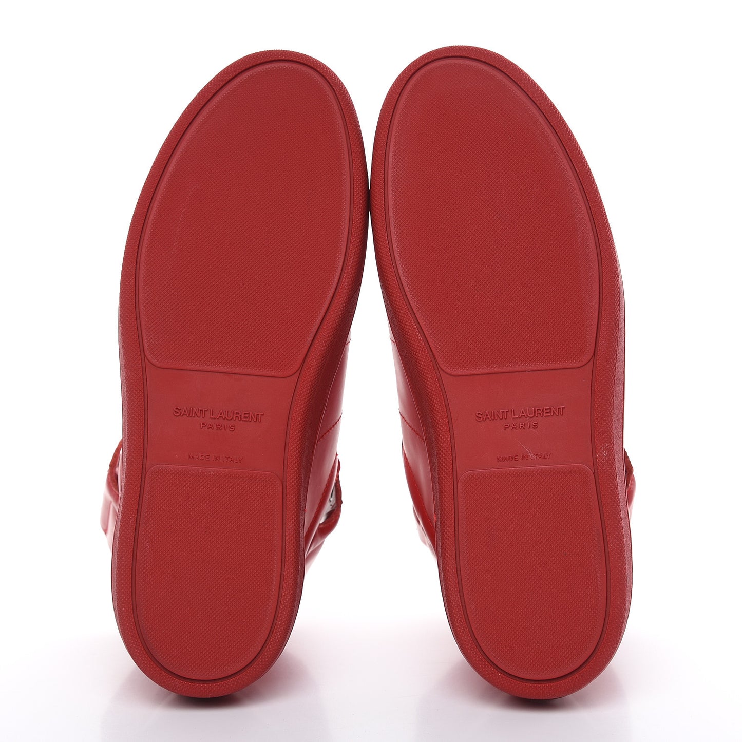 Calfskin Mens Court Classic SL/01H High Top Sneakers 41 New Red