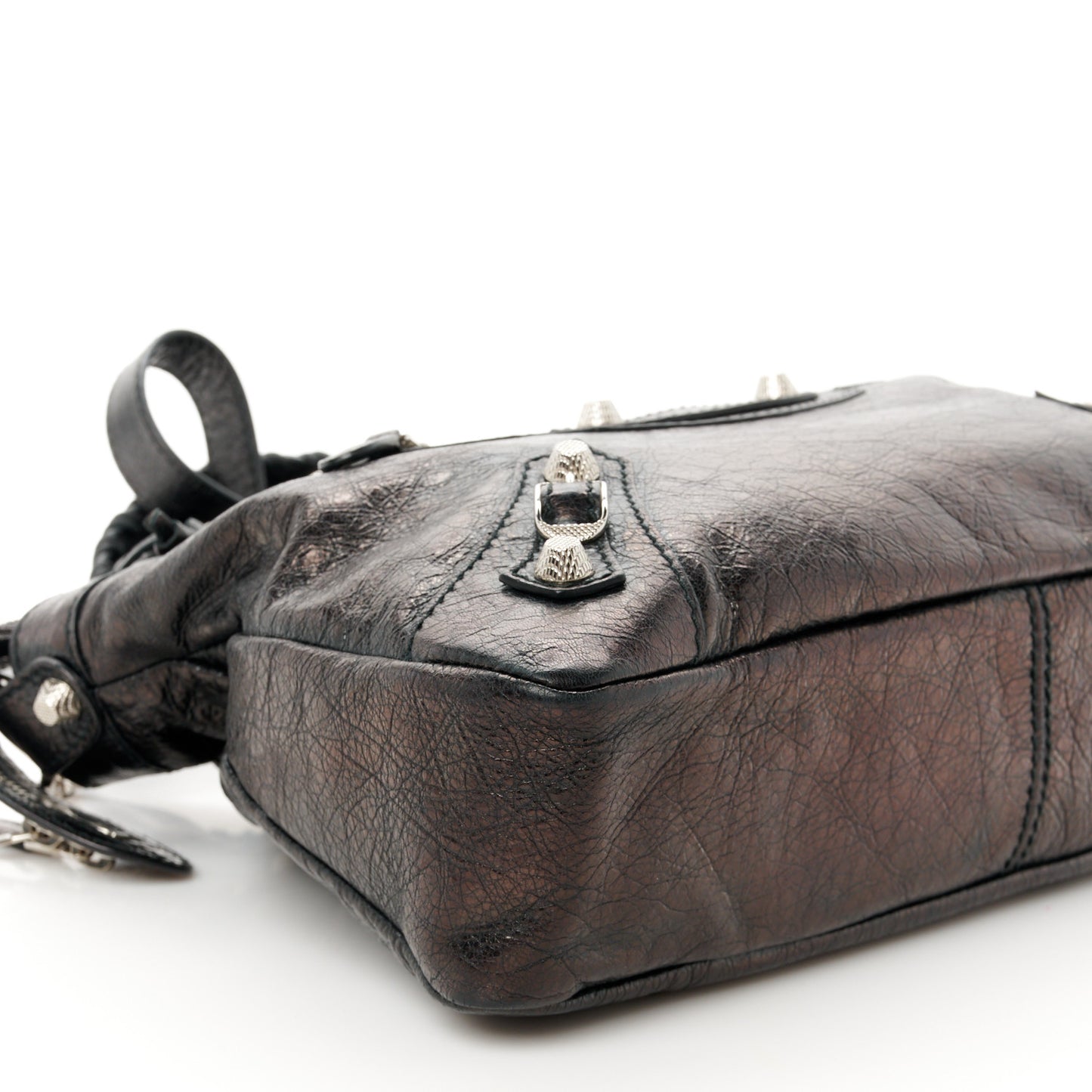 Agneau Giant 12 Silver Hardware Town Black