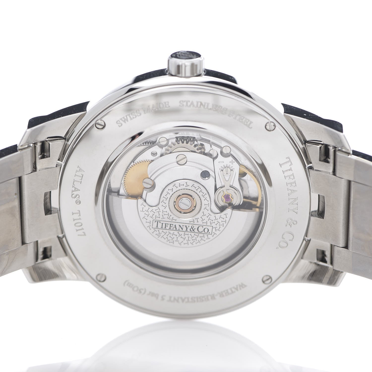Tiffany Stainless Steel 42mm Atlas Automatic Watch 5 of 6