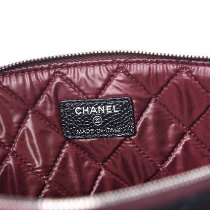 Chanel Caviar Quilted Large Cosmetic Case Black 7 of 10