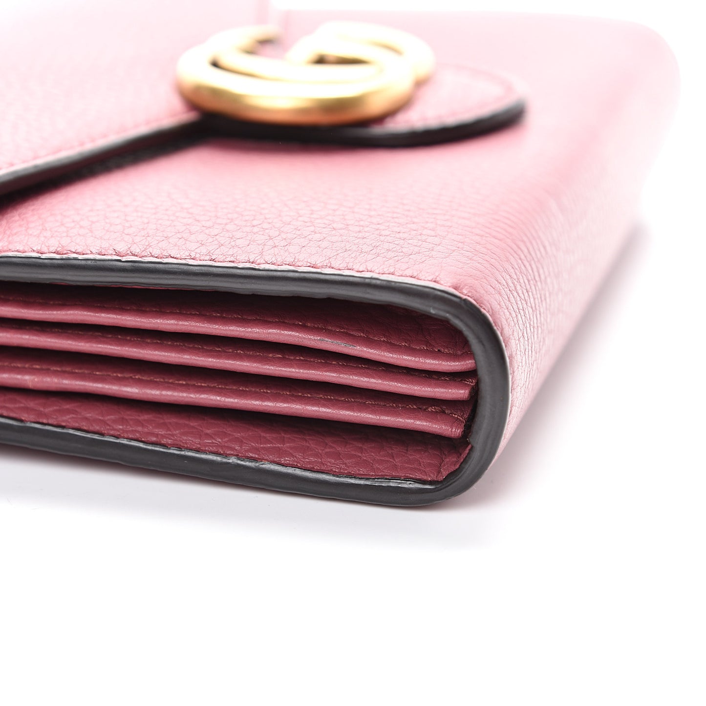 Cellarius Calfskin GG Marmont Chain Wallet Dry Rose