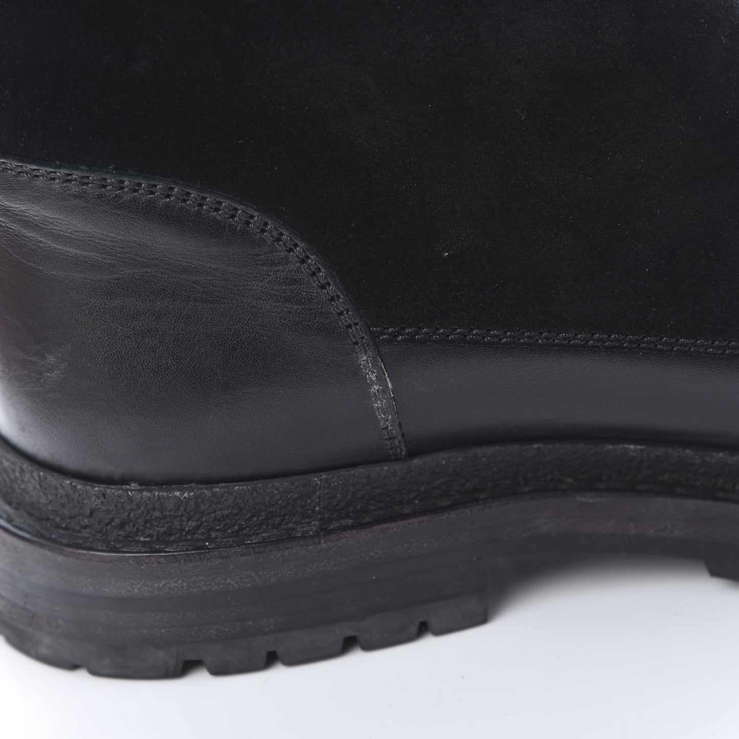 Calfskin Suede CC Ankle Snow Boots 39.5 Black