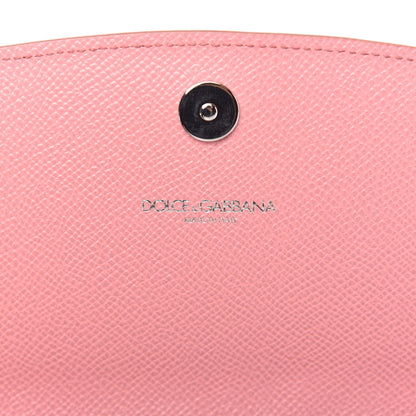 Dolce & Gabbana Dauphine Floral Print Wallet On Chain White Pink 8 of 10