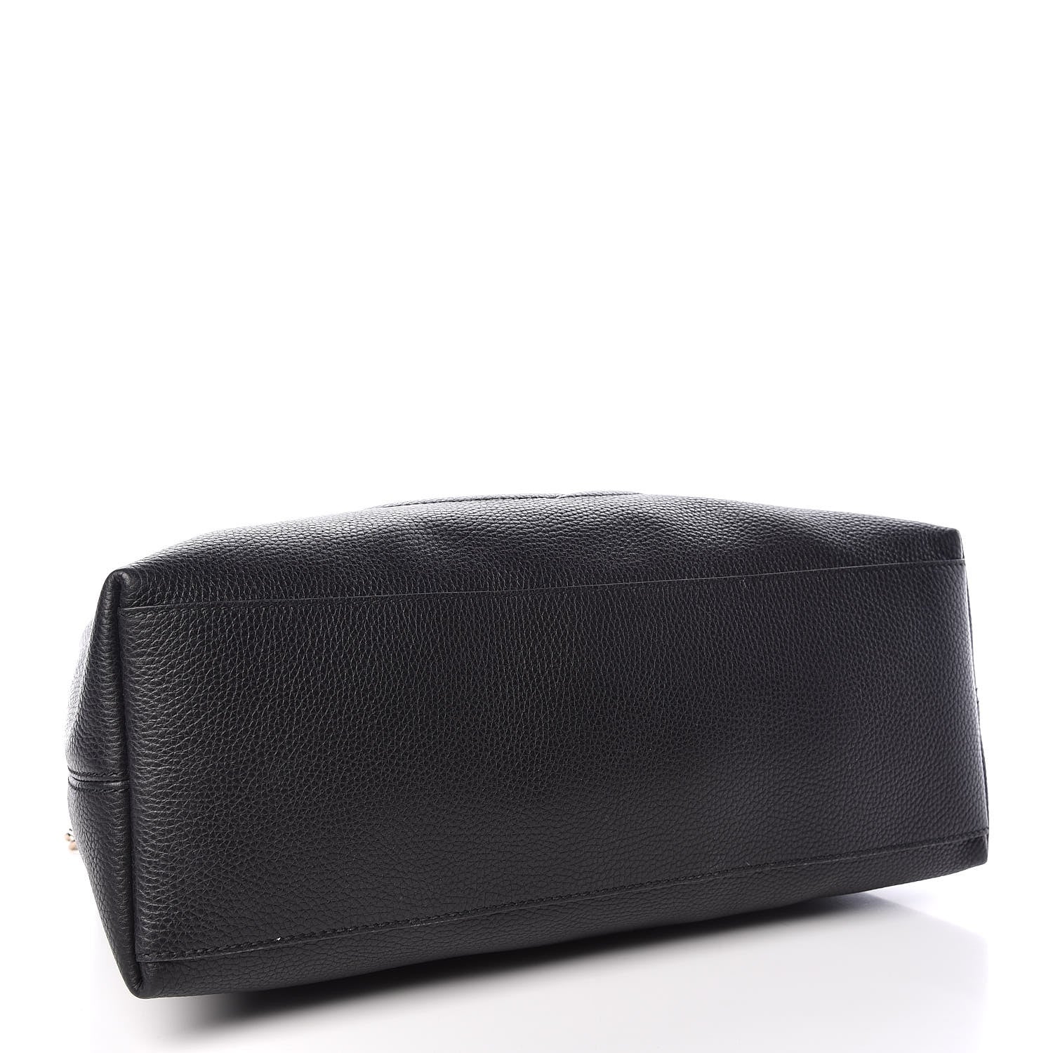 Gucci Pebbled Calfskin Medium Soho Chain Shoulder Bag Black 4 of 9