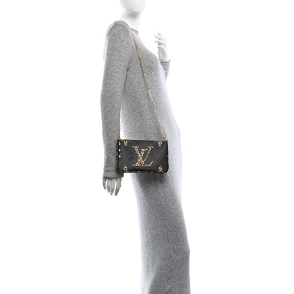 Louis Vuitton Monogram Giant Jungle Pochette Double Zip Black 2 of 10