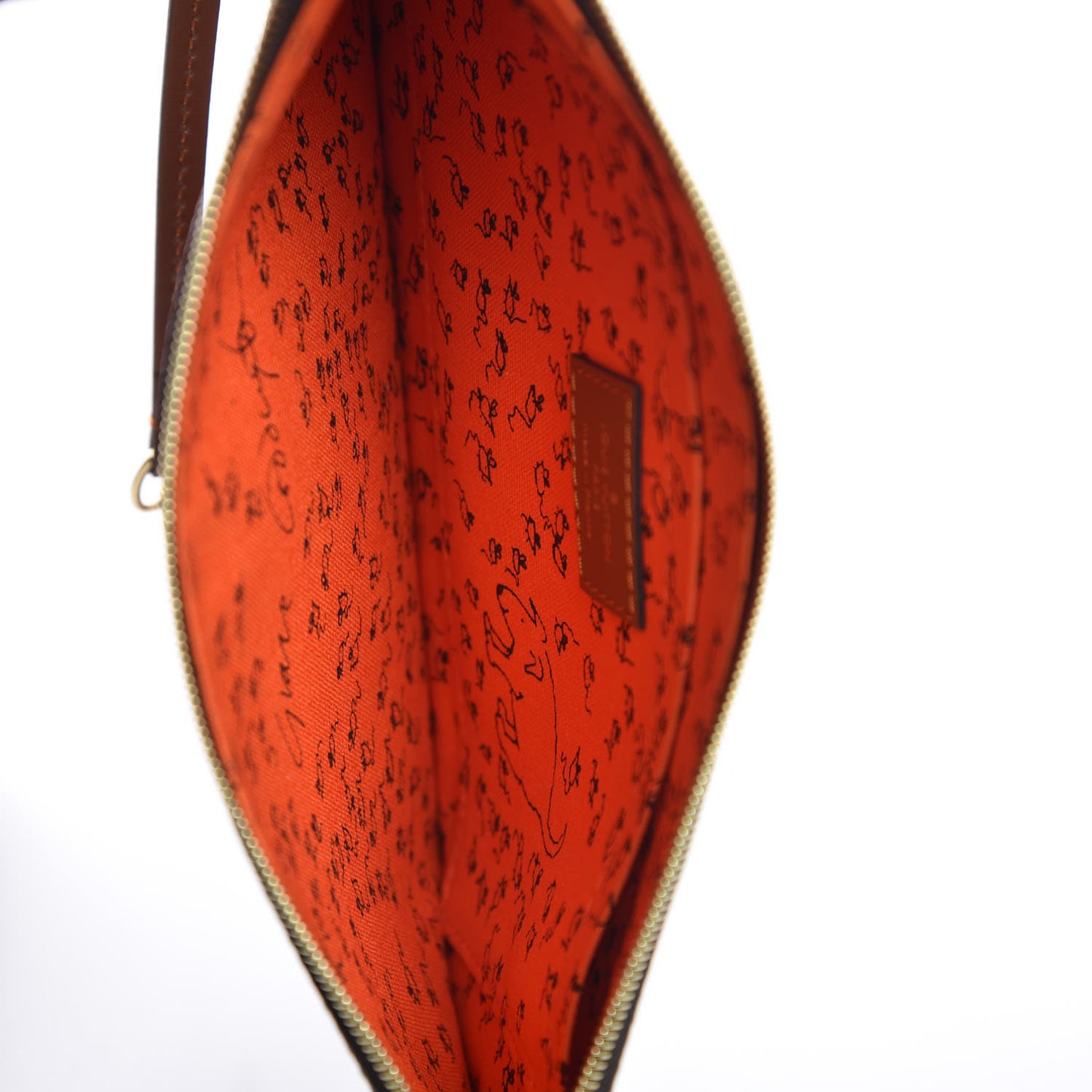 Calfskin Catogram City Steamer Cabas XXL Orange Marron