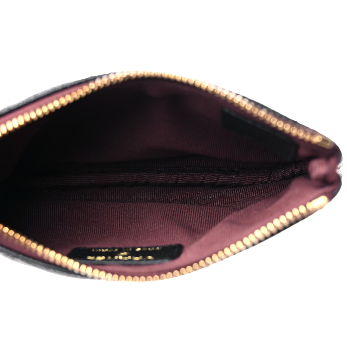 Caviar Quilted Small Cosmetic Case Black