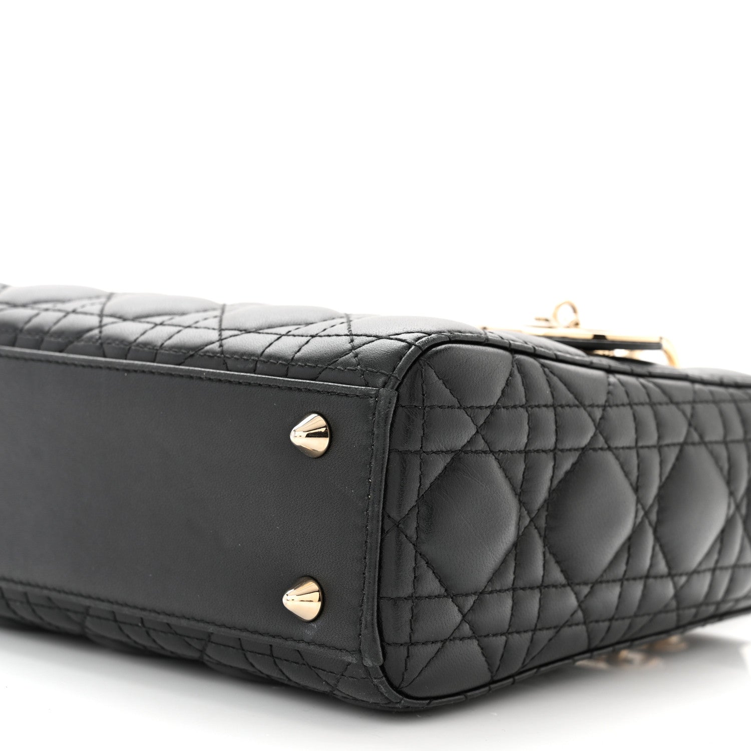 Christian Dior Lambskin Cannage Small My ABCDior Lady Dior Black 10 of 13