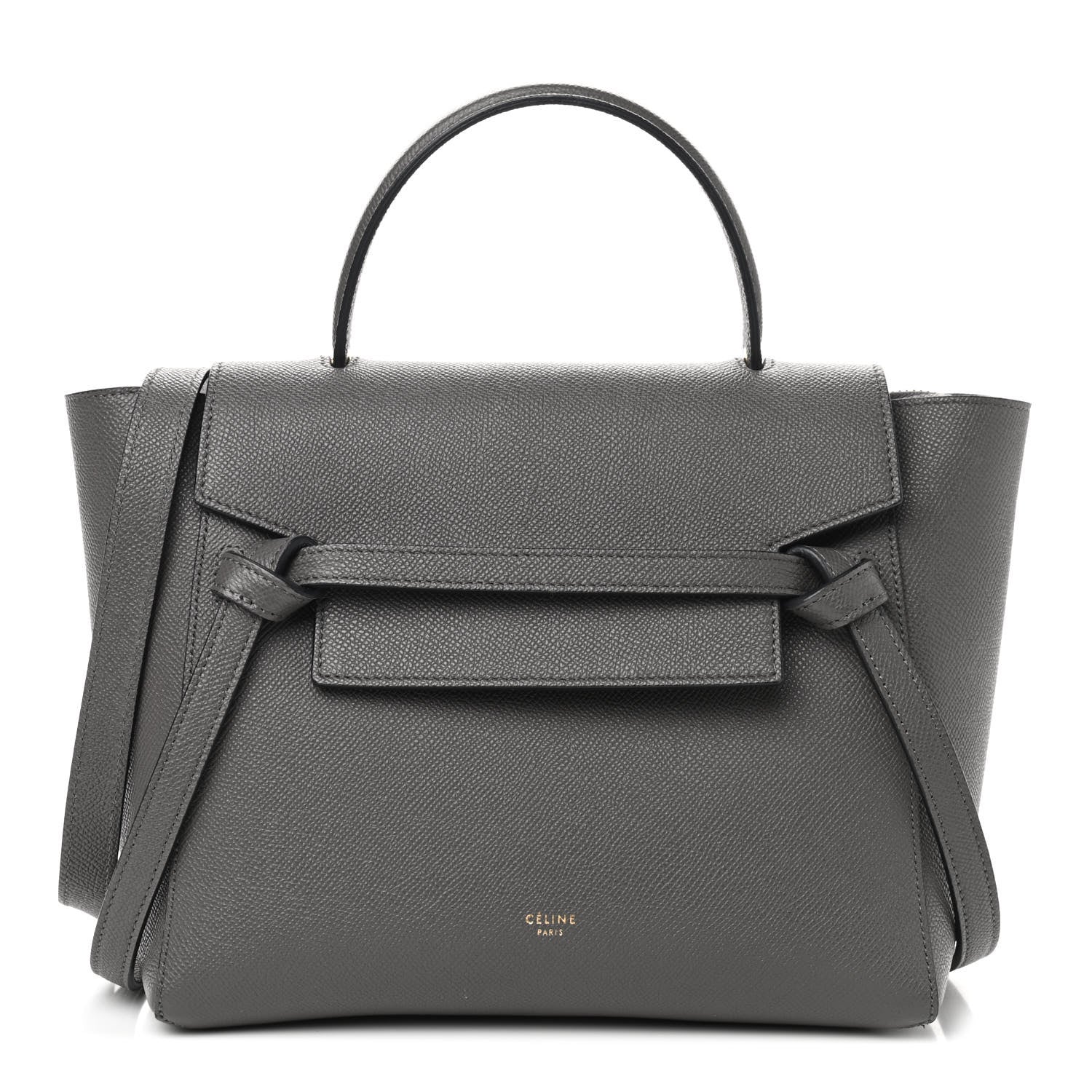 Celine Grained Calfskin Micro Belt Bag Grey 1 of 8