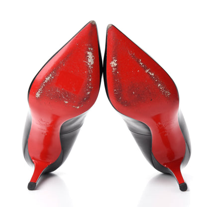 Christian Louboutin Shiny Nappa Pigalle 100 Pumps 38 Black 5 of 10