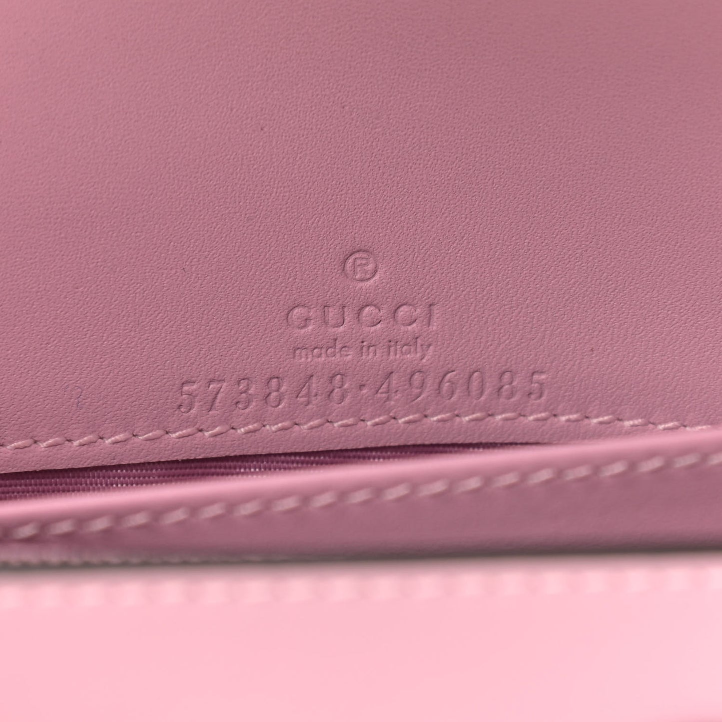 GG Supreme Monogram Strawberry Chain Wallet