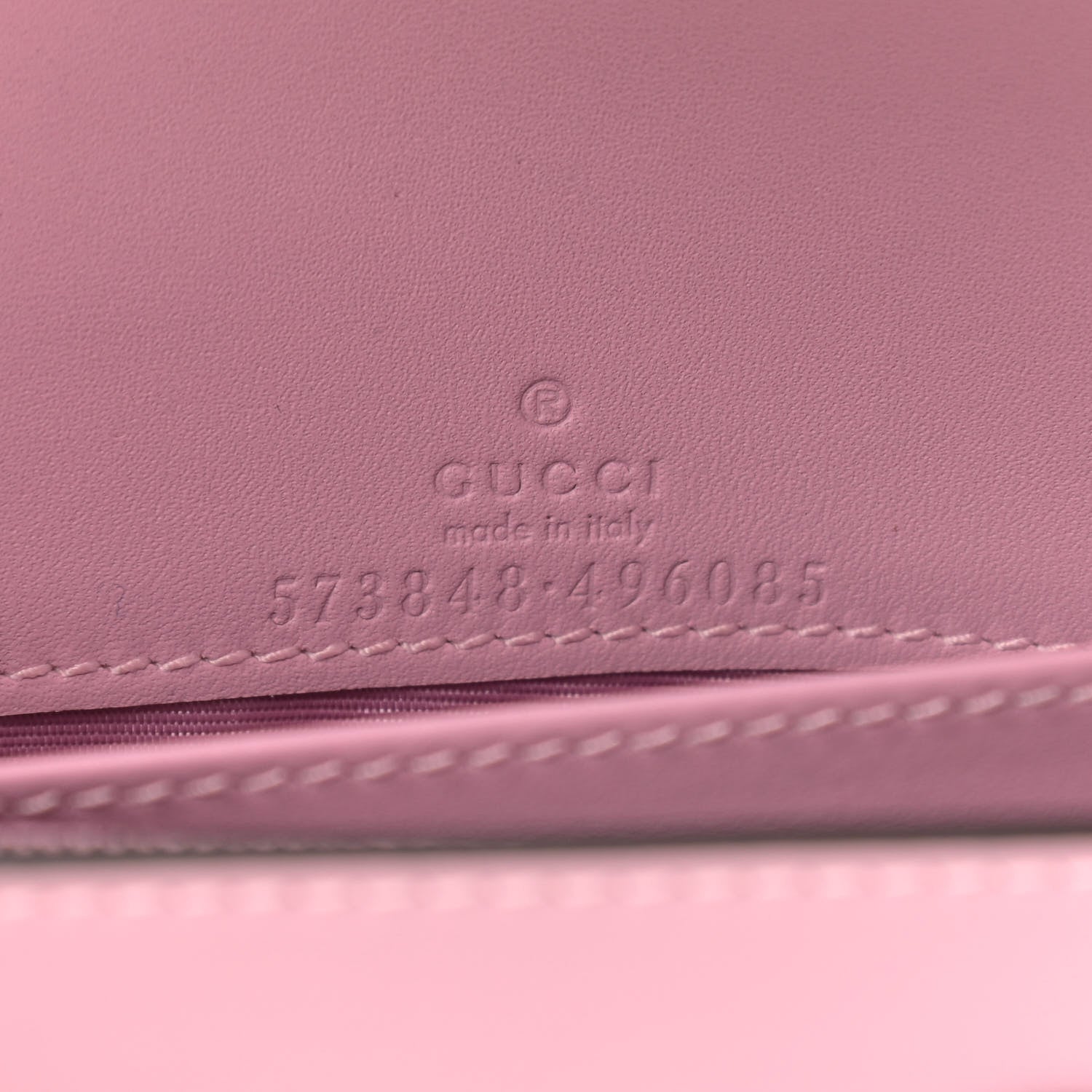 Gucci GG Supreme Monogram Strawberry Chain Wallet 6 of 9
