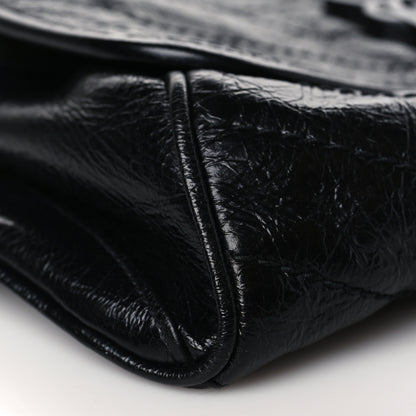 Saint Laurent Crinkled Calfskin Matelasse Monogram Niki Body Bag Black 8 of 9