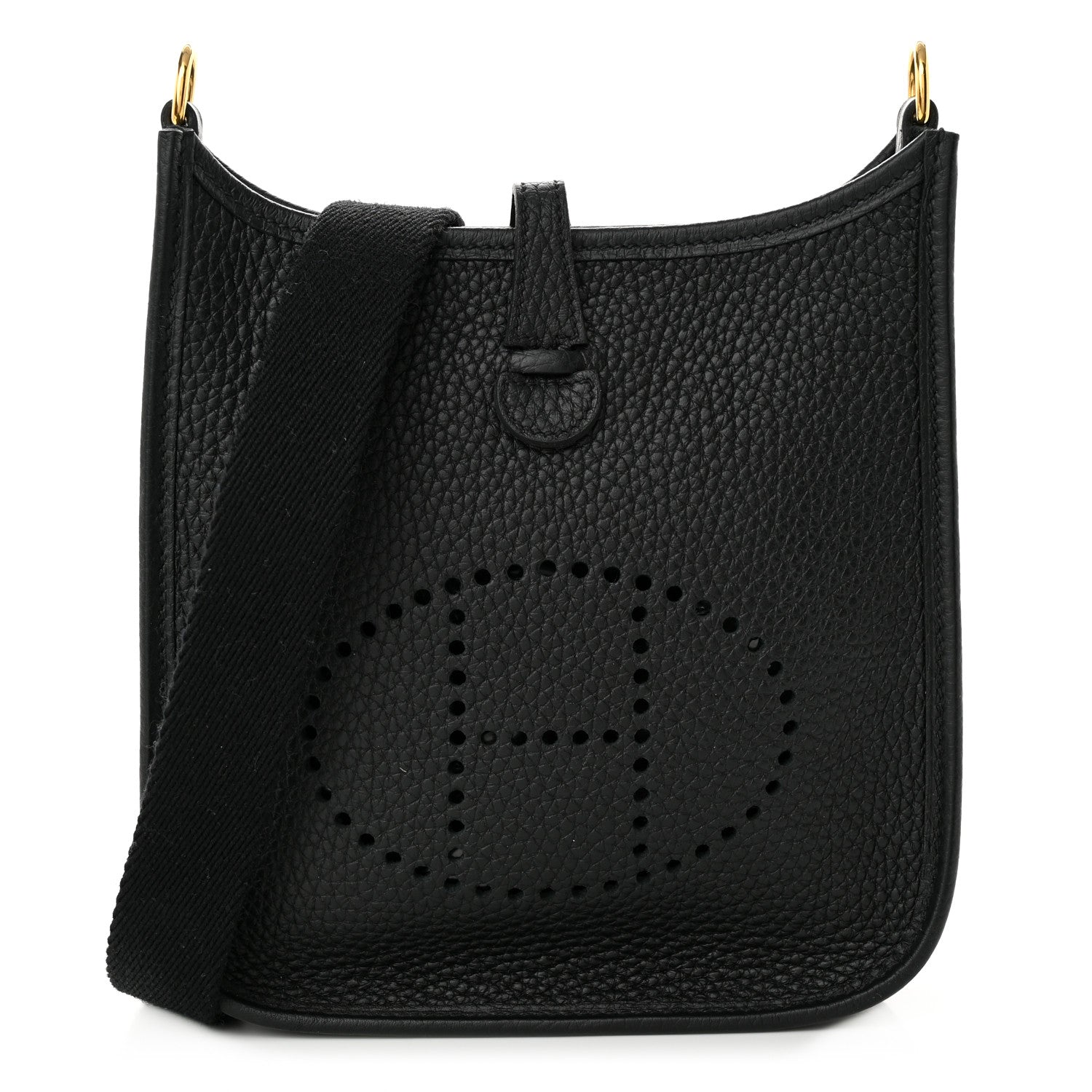 Hermes Taurillon Clemence Evelyne TPM Black 1 of 11
