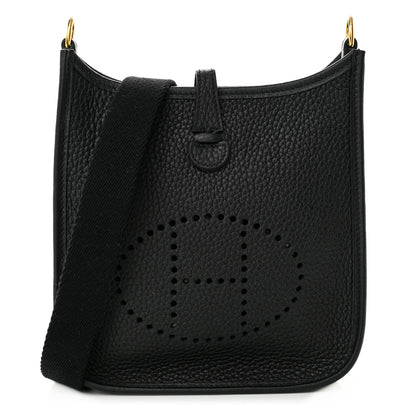 Hermes Taurillon Clemence Evelyne TPM Black 1 of 11