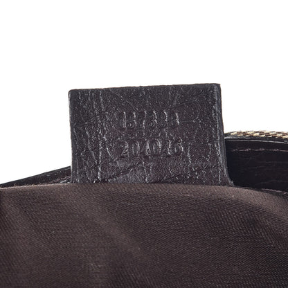 Gucci Monogram Hasler Hobo Dark Brown 7 of 7