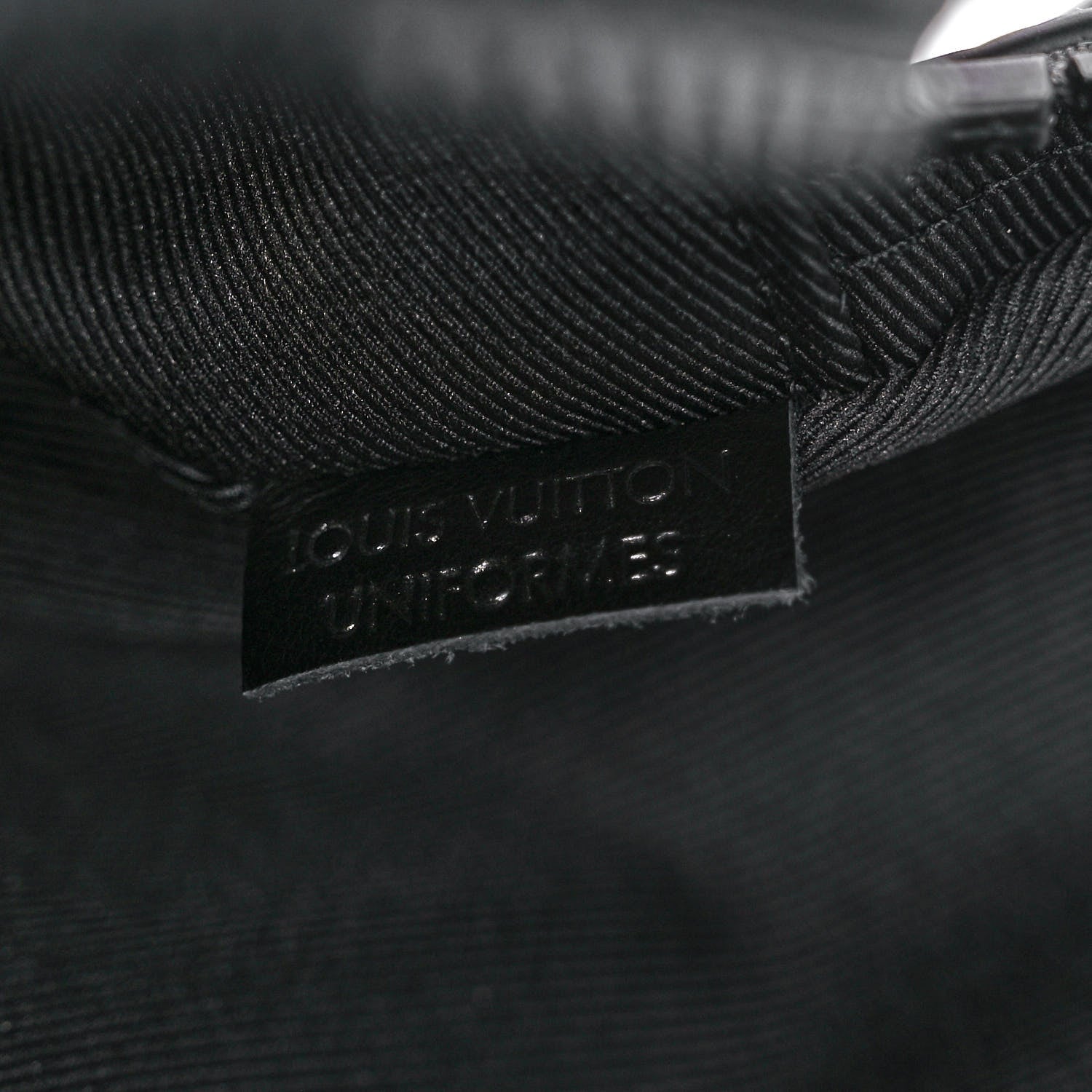 Louis Vuitton Taurillon Monogram Uniformes Solar Ray Soft Pochette Volga Belt Bag Black 7 of 10