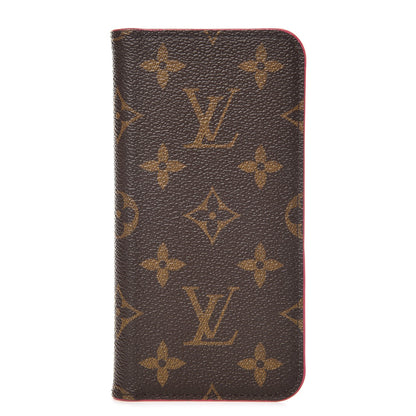 Louis Vuitton Monogram iPhone X Folio Case Rose Pop 1 of 7