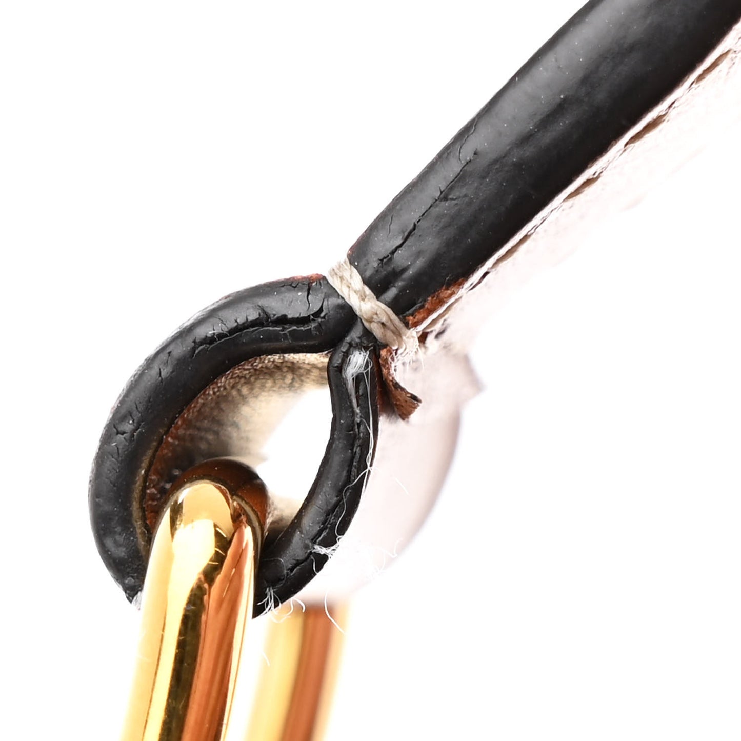 Triomphe Canvas Calfskin Medium Bucket Bag Tan