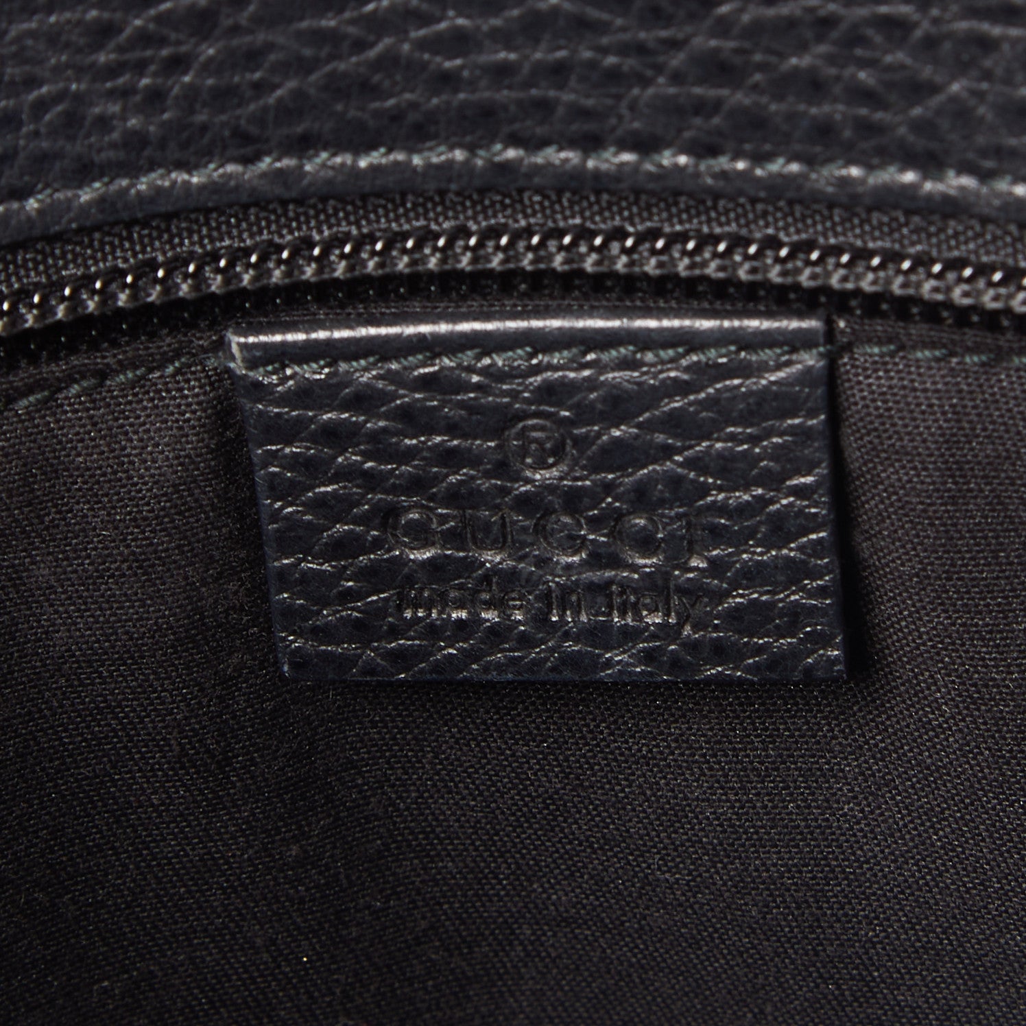 Gucci Dollar Calfskin Interlocking G Tote Black 8 of 8