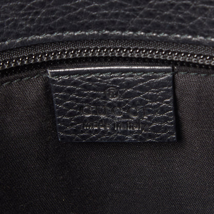 Gucci Dollar Calfskin Interlocking G Tote Black 8 of 8