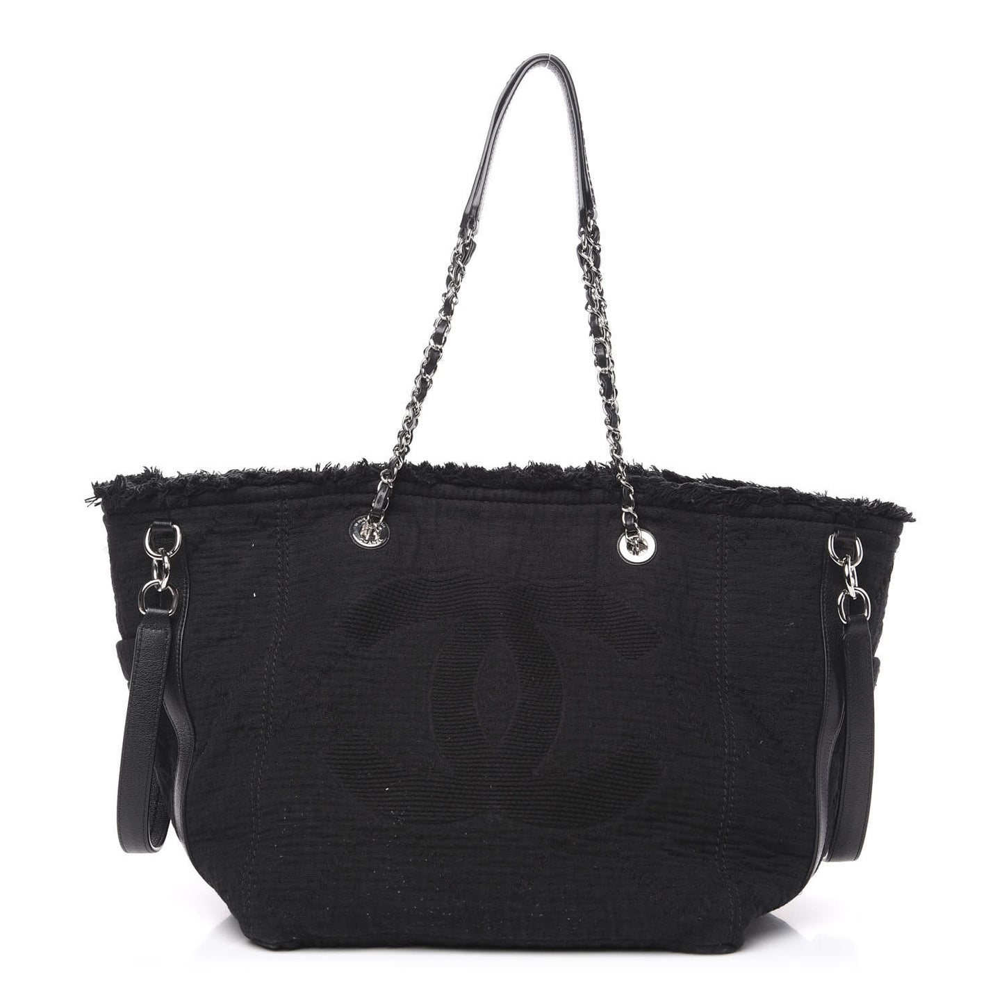 Canvas Small Double Face Tote Black