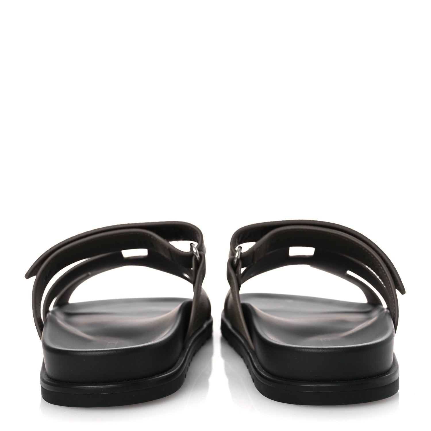 Hermes Epsom Womens Chypre Sandals 39 Etoupe 6 of 10