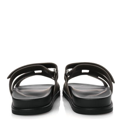Hermes Epsom Womens Chypre Sandals 39 Etoupe 6 of 10
