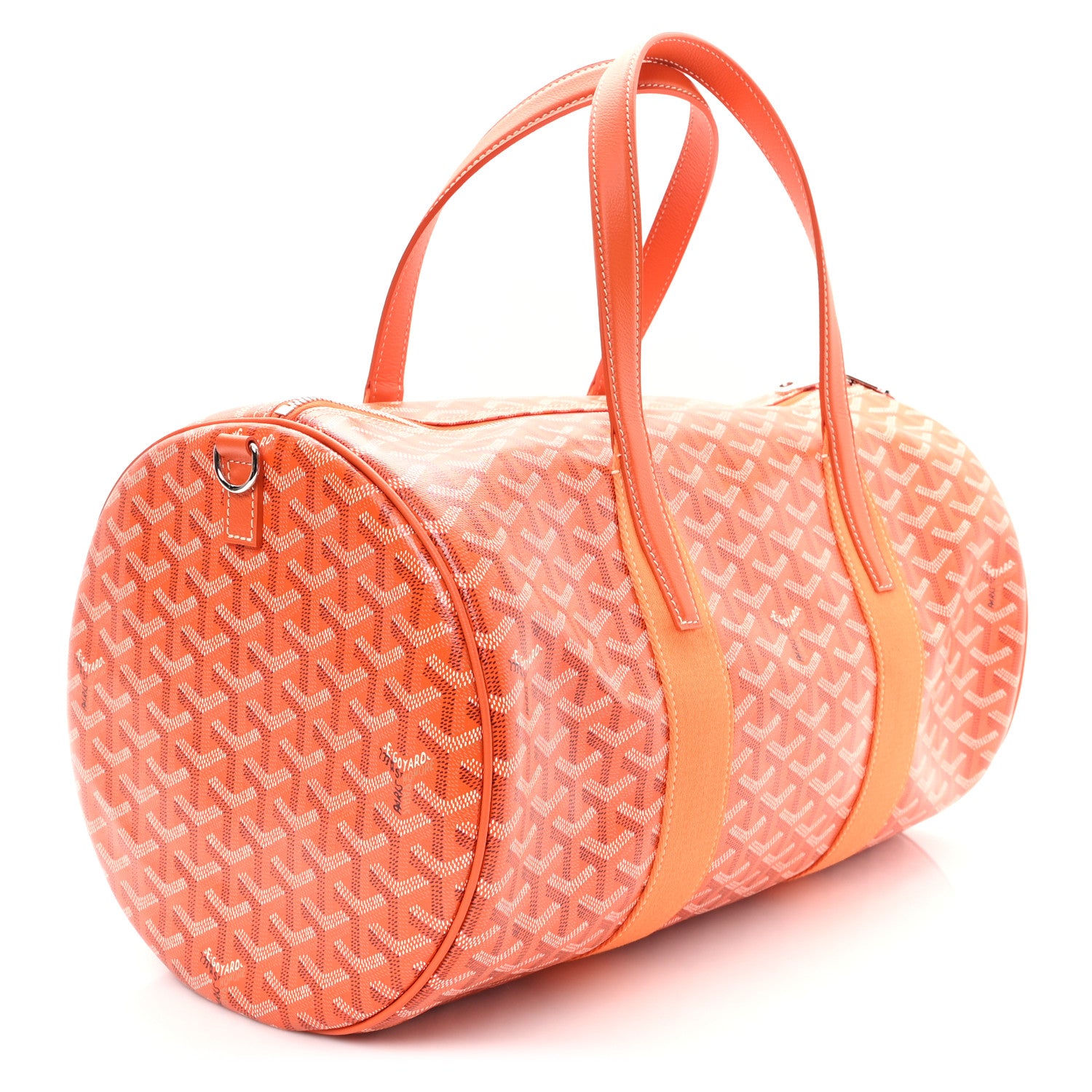 Goyard Goyardine Barrel 40 Sports Bag Orange 3 of 10