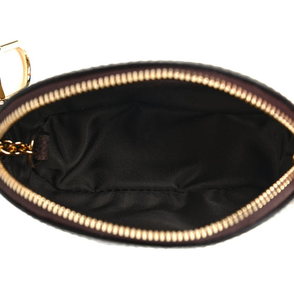 Gucci GG Supreme Monogram Web Ophidia Dome Key Pouch Beige New Acero 5 of 7