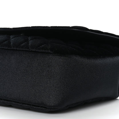 Versace Calfskin Nylon Quilted Medusa Chain Crossbody Black 5 of 8