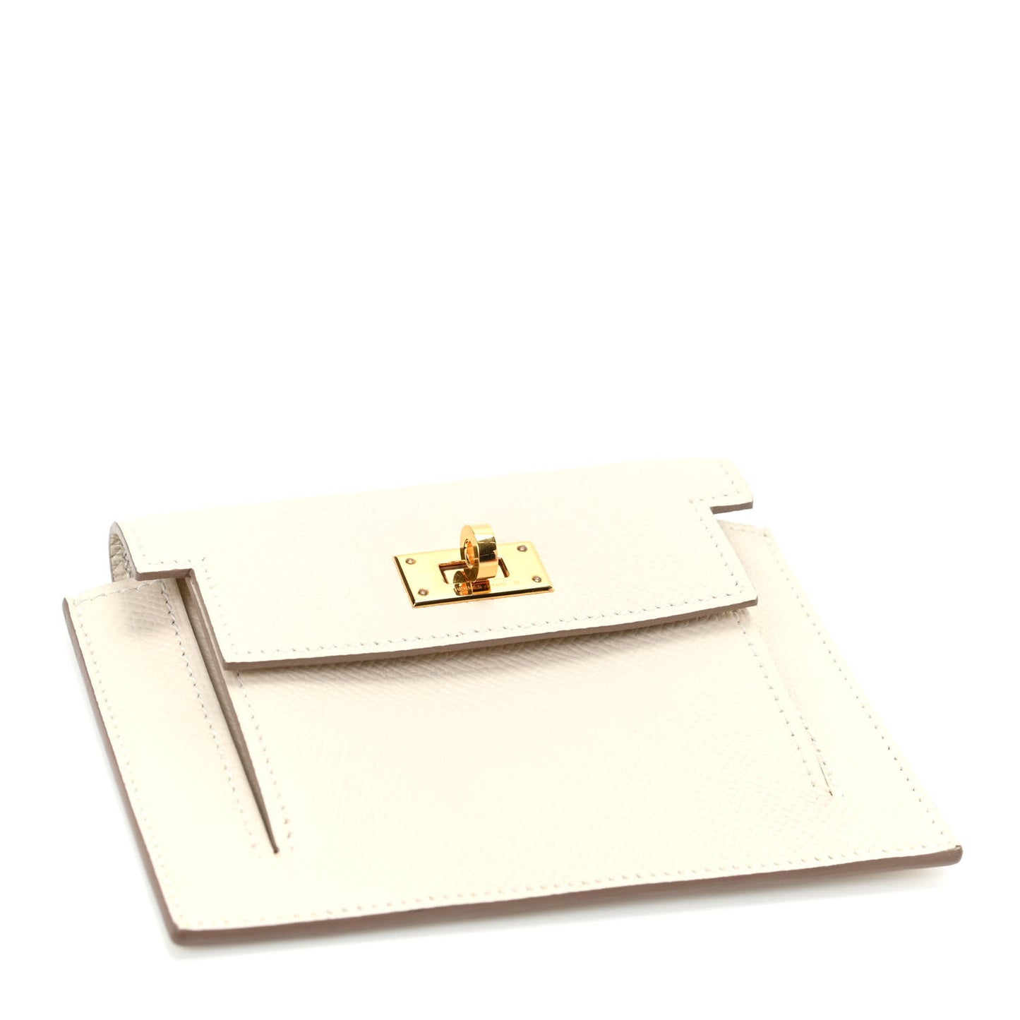Epsom Kelly Pocket Compact Wallet Craie