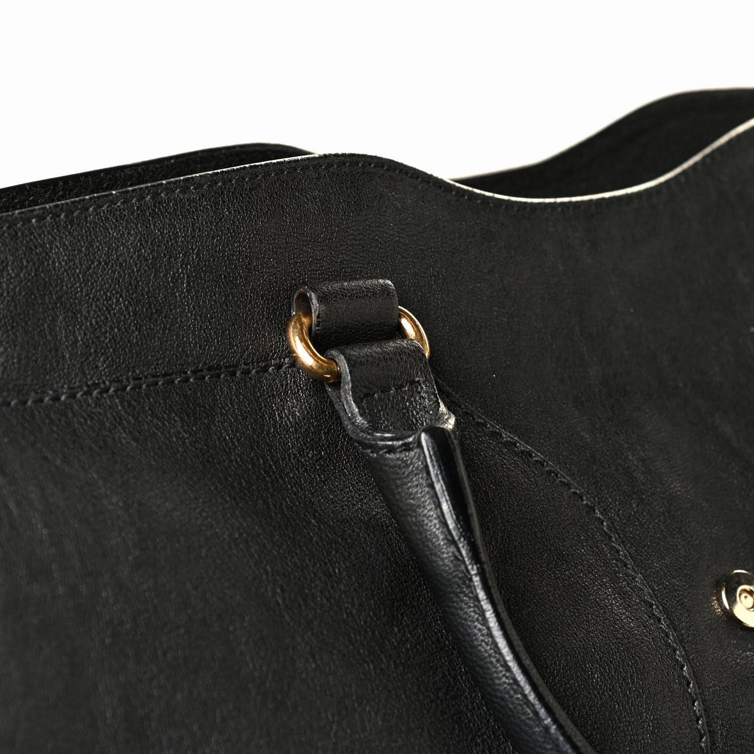 Saint Laurent Sheepskin Large Cabas ChYc Black 7 of 7