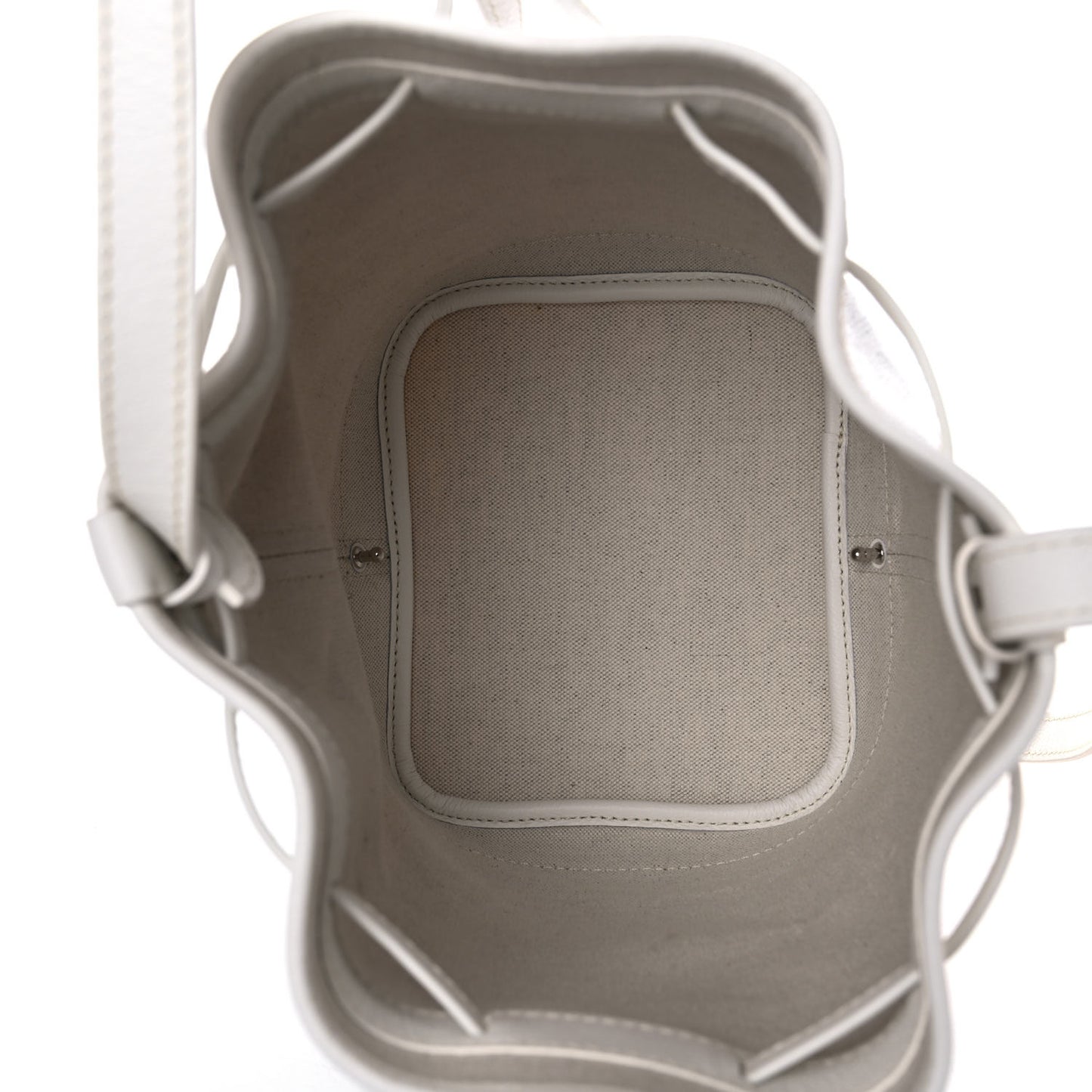 Goyardine Petit Flot Bucket Bag PM White