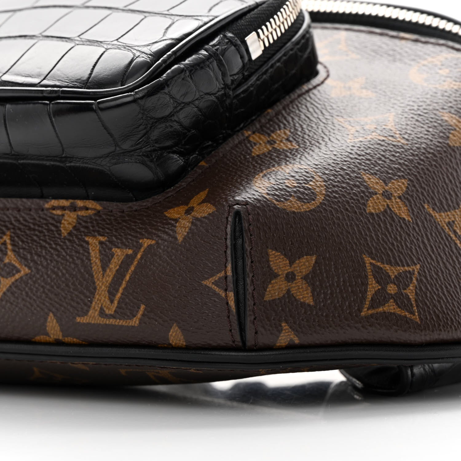 Louis Vuitton Monogram Crocodile Bumbag Black 9 of 11