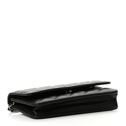 Chanel Caviar Quilted Wallet On Chain WOC Black 4 of 12