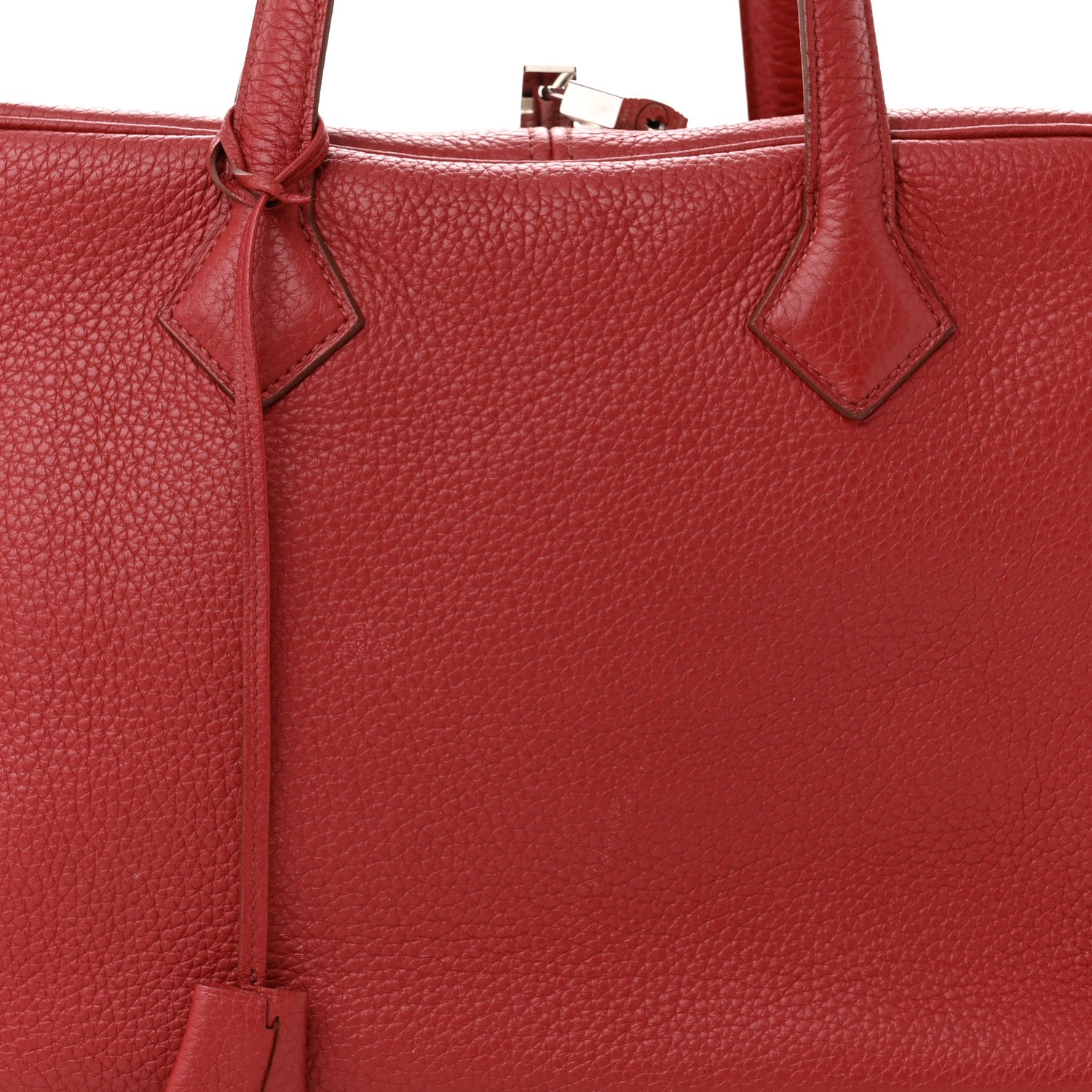 Hermes Taurillon Clemence Victoria 35 Rouge Garance 8 of 16