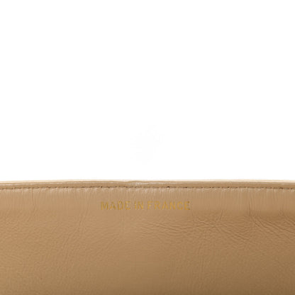 Chanel Lambskin Quilted Medium Double Flap Beige 9 of 12