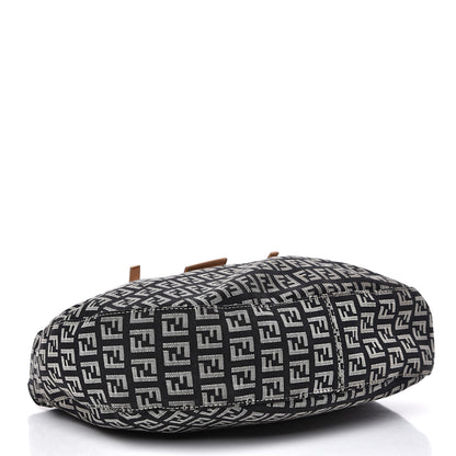 Fendi Zucchino Shoulder Bag Black 3 of 9